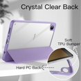 thumbnail image 3 of JETech Case for Samsung Galaxy Tab A9 8.7-Inch 2023, Clear Transparent Hard PC Back, Protective Tri-Fold Stand Slim Tablet Cover (Light Purple), 3 of 6