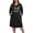 BlackLetterButterfly, variant on FEREMO Plus Size Night Shirts Short Sleeve Nightgown Womens Printed Sleepwear for Women (Black, 3XL)