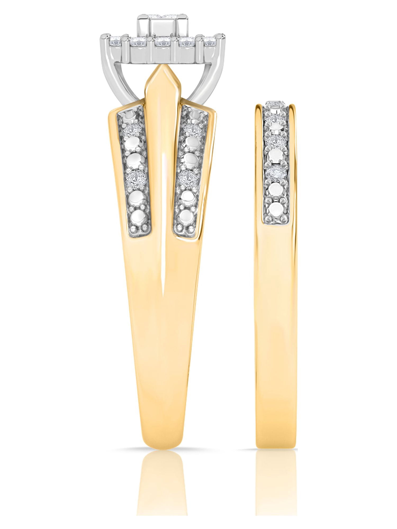 Forever Bride 1/3 Ct. T.W. Diamond Engagement Ring, 10K Yellow Gold