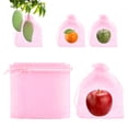 thumbnail image 1 of Uxcell 100 Pack Fruit Protection Bags - 6x8 Inch Fruit Netting Bags with Drawstring Apply to Plants(Pink), 1 of 7
