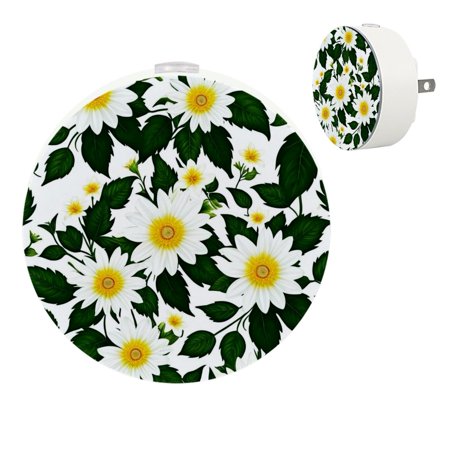 

YZUOUZY Bedside Lamps LED Lamp Small Lamps Set of 2 Chrysanthemum Daisy Flowers
