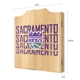thumbnail image 7 of Sacramento Kings City Dart Board Cabinet Set with 6 Steel Tip Darts, 7 of 7
