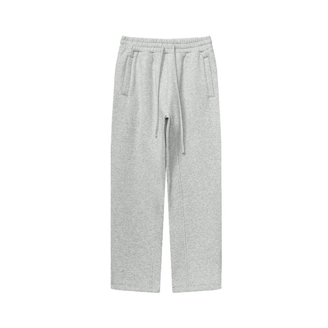 RKSTN Mens Pants Solid Color Casual Straight Leg Pants Full Length Pants Soft Comfortable Workout Pants