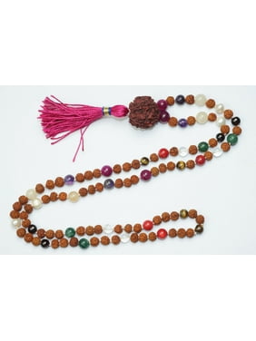 Mogul Chakra Mala Necklace Japamala Buddhist Necklace Knotted 108
