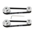 thumbnail image 5 of Zeberoxyz Juego de 2 poleas de sincronización de aluminio GT2 de 20 y 36 dientes con 2 piezas de longitud de 200 mm de ancho y correa de 6 mm (20-36T-5B-6), 5 of 5