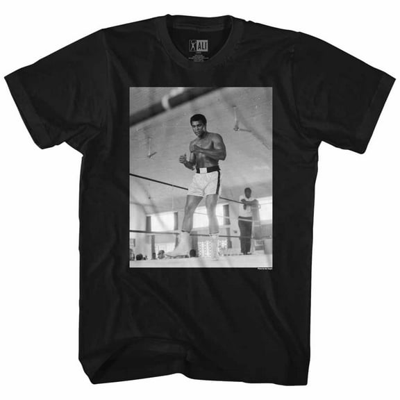Muhammad Ali Step 234 Black Adult T-Shirt