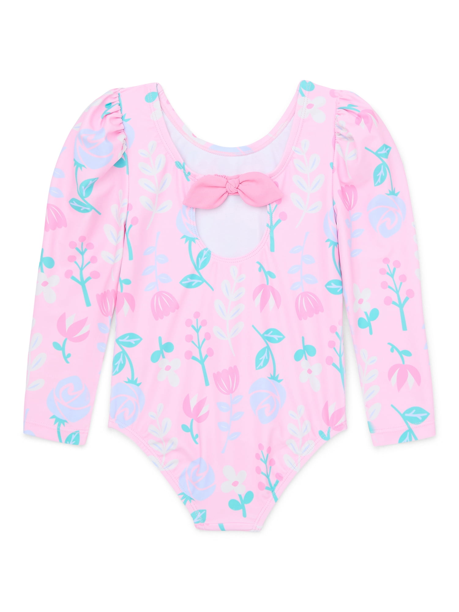 Character Toddler Girl Long- Sleeve One- Piece Swimsuit, Sizes 12M-5T