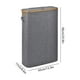 thumbnail image 3 of Cesta plegable para guardar papel higiénico con tapa | Portarrollos de papel higiénico de poliéster repelente al agua | Ventana transparente para una fácil visualización | Opciones en negro, blanco, 3 of 6