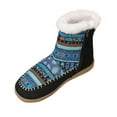 thumbnail image 2 of Roncen Women's Fashion Casual Snow Boots - Ethnic Print Platform Winter Warm Fluffy Lined Knee High Boots with Slip-Resistant Sole for Cold Weather, 2 of 8