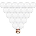 thumbnail image 1 of 20 Pcs Boules de Noël Transparentes 70Mm, Boules de Noël en Acrylique, Boules Remplissables en Plastique Transparent, Boules de Noël Transparentes, Boules d'Arbre de Noël, 1 of 5