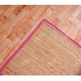 thumbnail image 4 of Chouhan Rugs Natural Jute Pink Lined Rug Bohemian Rug Decor Rug Handwoven Rug Custom Rug Decorative Rug, 4 of 8