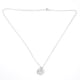 thumbnail image 3 of Collar de plata de ley S925 con colgante de trébol de cuatro hojas y corazón de diamantes de imitación., 3 of 14