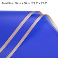 thumbnail image 2 of Gold Edge Flower Wrapping Paper Navy Blue 22.8x22.8 Inch Waterproof for Florist Bouquet Supplies, DIY Crafts Pack of 20, 2 of 6