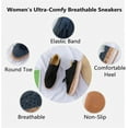 thumbnail image 2 of Women's Ultra-Comfy Breathable Sneakers, Lightweight Fashion Orthotic Shoes for All-Day Comfort, 2 of 7
