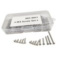 thumbnail image 4 of Bunblic 120x RC CAR M3 Screws Kits with Storage Box DIY Accs for BB01 RC Car Model RC Car Model Lightweight Repair Parts Repair Tools, 4 of 8