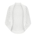 thumbnail image 4 of Xuyuer Women's Hollow Out Summer Elbow-Length Cardigan Sweaters Open Front Knitted Crochet Sweater, 4 of 8