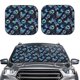 thumbnail image 2 of Balery Blue Butterfly Parasol para parabrisas de coche de 2 piezas | Parasol plegable para parabrisas delantero de coche para la mayoría de sedanes-Small, 2 of 6