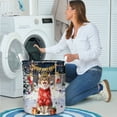 thumbnail image 4 of Happy New Year 2026 Maine Coon Holiday Balloons Party Snow Foldable Laundry Basket Cat Lover Kitten Owner Gifts Organizer Storage with Handles - 13018, 4 of 5