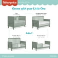 thumbnail image 6 of Fisher Price Iris 4 in 1 Convertible Crib by Dream On Me, Meadow Green, 6 of 16