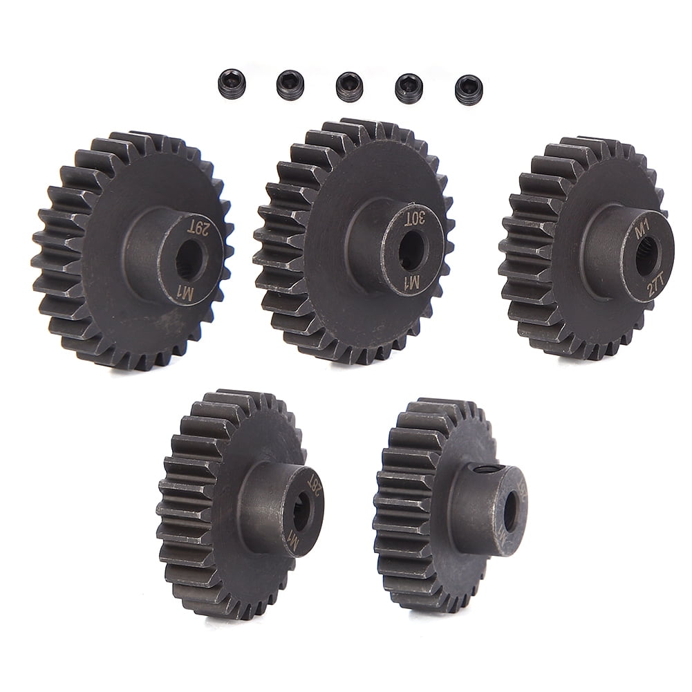 Motor Gear, RC Motor Gear Black Easy To Install Steel Material For 1/8