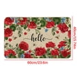 thumbnail image 3 of EGNMCR Welcome Doormat Collection Front Door Mats For Indoor/Outdoor Spring Summer Fall Floral Entryway Rug Decor Loop pile rug, 3 of 7