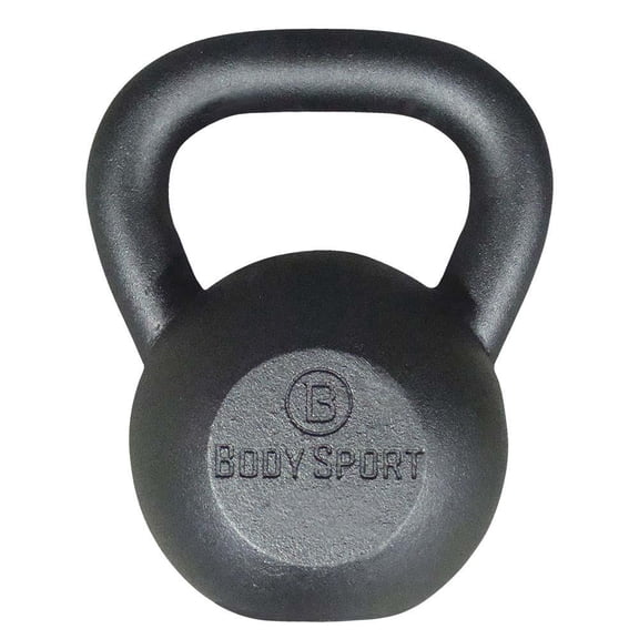 Body Sport Cast Iron Kettlebell, 60 lb. - Professional Weight Training Equipment for Home & Gym Workouts