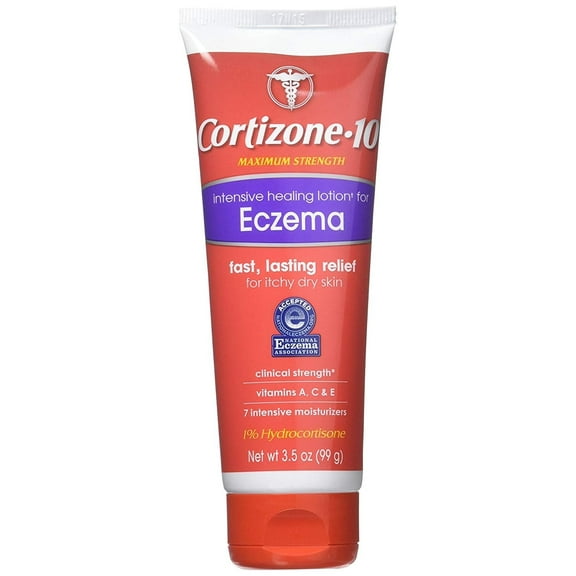 Cortizone-10 Maximum Strength Intensive Healing Lotion for Eczema 3.50 Ounce - Pack of 2
