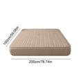 thumbnail image 3 of Ensemble de Couvre-Lit Matelassé Imperméable - Protège-Matelas en Soie Glacée, Surmatelas Respirant et Rafraîchissant, Kaki, JKODE, 3 of 6
