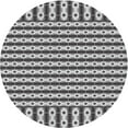 thumbnail image 1 of Ahgly Company Indoor Round Patterned Black Novelty Area Rugs, 7' Round, 1 of 6