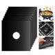thumbnail image 3 of 5pcs Practical Stove Burner Covers Durable Gas Range Protector Reusable Hob Stovetop Liners Clean Mat Pad (Black, 27x27x0.08cm), 3 of 6