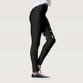 thumbnail image 3 of TOWED22 July Fourth American Flag Cotton Leggings for Women Patriotic Skinny Pant Workout Tights for Women USA Flag Sports Black,XL, 3 of 5