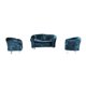 thumbnail image 1 of Muebles en miniatura para casa de muñecas de franela a escala 1/30, sofá doble individual. Azul, 1 of 8