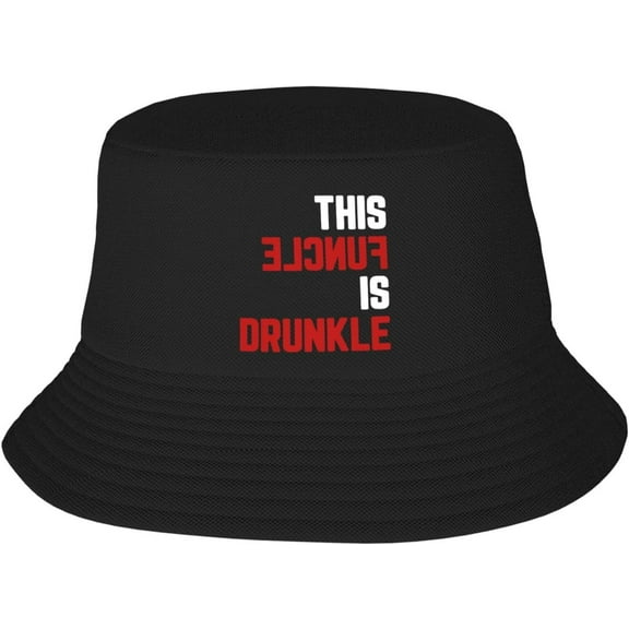 This Funcle is Drunkle Funny Bucket Hat Trendy Fisherman Hats Sun Cap Women Men