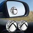 thumbnail image 3 of Espejo retrovisor redondo con ventosa y rotación de 360 ​​grados para coche. Plata, 3 of 9