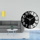thumbnail image 2 of Reloj de pared de acrílico con diseño de florero de , silencioso, fácil de leer, redondo, geométrico, adecuado para oficinas, salas de estar,, 2 of 8