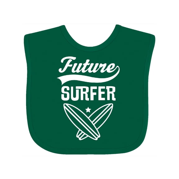 Inktastic Surfing Future Surfer Boys or Girls Baby Bib