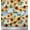Blue, variant on Soimoi White Modal Satin Fabric Leaves & Sunflower Floral Decor Fabric Printed Yard 42 Inch Wide