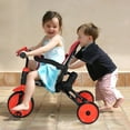 thumbnail image 2 of Infans 6-in-1 Foldable Baby Tricycle Toddler Bike Stroller W/Adjustable Push Handle Red, 2 of 7