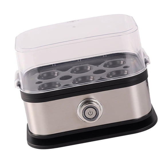 Stainless Steel Eggs Boiler 200W Cooker 6 Eggs Capacity Electric Steamer Dishwasher Safe Breakfast Cooking Appliance