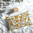 thumbnail image 5 of Honeii Giraffes Head Print Pillow Cases,Plush Throw Pillow Covers,Decorative Pillowcase for Sofa, Couch, Living Room-20"x30", 5 of 6