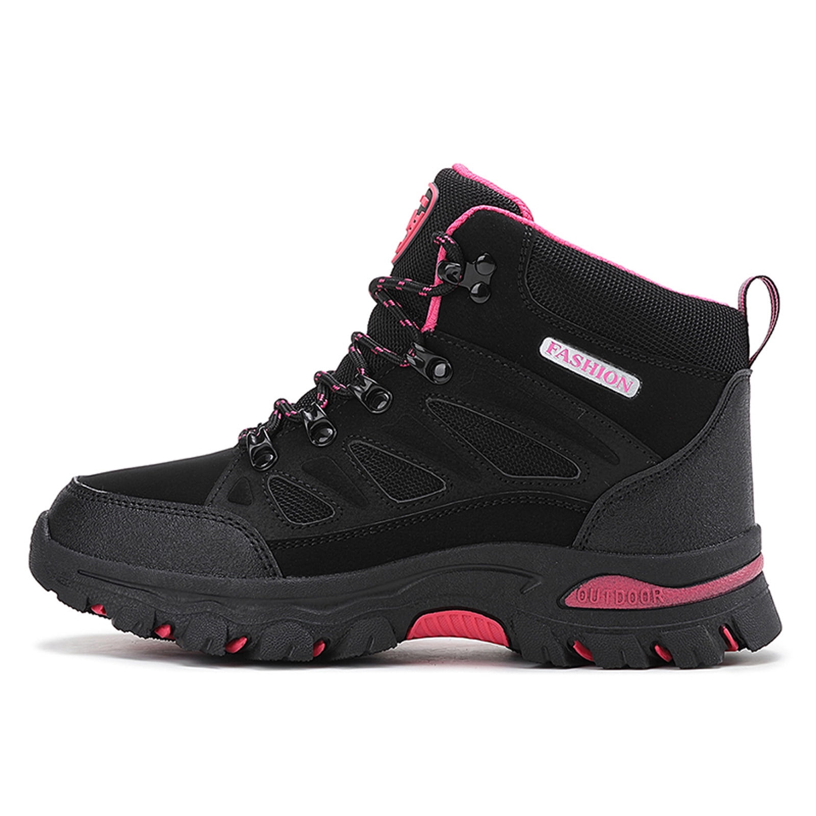 Win s Way Women's High Top Outdoor Sneakers, Hiking Climbing Shoes with Superior Traction Grip