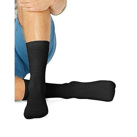 Hanes Men's Cushion Crew Socks 6-Pack