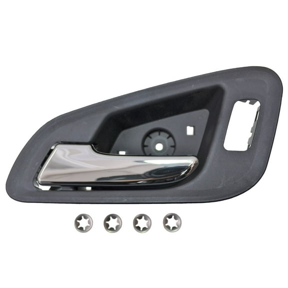 PT Auto Warehouse GM-2566MA-FL - Interior Inner Inside Door Handle with Power Lock Hole, Chrome Lever with Black housing - Front Left Driver Side Fits select: 2015-2019 CHEVROLET COLORADO