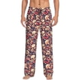 thumbnail image 1 of Balery Skull rock record artist Pantalones de pijama para hombre, pijama ultraligero, pantalón de descanso-3X-Large, 1 of 6