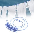 thumbnail image 4 of ZOUSSIQI 12 Clips Windproof Stretch Clothesline Outdoor Camp Hanger Clothes Line Rope (Blue) JU316-139024, 4 of 13