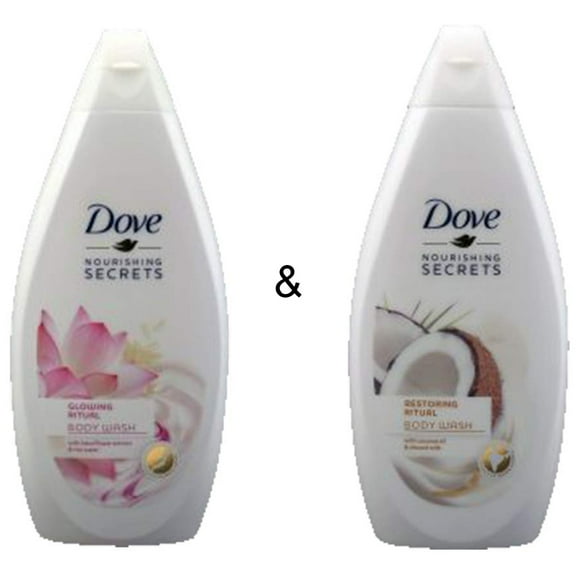 Body Wash Glowing Ritual 500 by Dove & Body Wash Restoring Ritual 500 by Dove