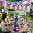 thumbnail image 3 of Lilixerw 4th of July Decorations,Independence Day Foil Fringe Curtain Garland,Red White and Blue Streamers Hanging Backdrop Table Skirts for Parade Floats Memorial Day Patriotic Decor, 3 of 9