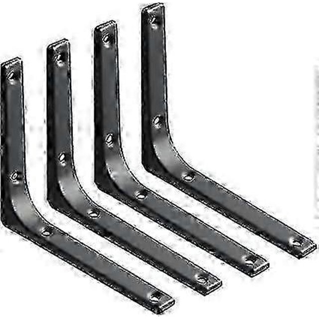 2pcs Stainless Steel Shelf Brackets Wall Brackets For Shelves Shelf Support Angle Bracket Heavy Duty L Brackets