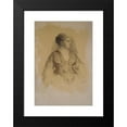 thumbnail image 2 of Eastman Johnson 17x24 Black Modern Framed Museum Art Print Titled - Portrait of a Woman (ca. 1871), 2 of 5