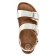 thumbnail image 4 of Wonder Nation Little and Big Girls' Double Buckle Footbed Sandals, 4 of 6